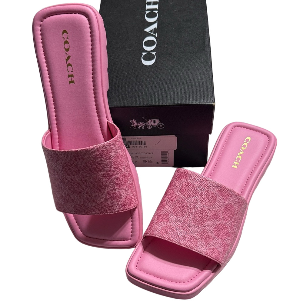 rePosh- Coach Pink Slide Sandals